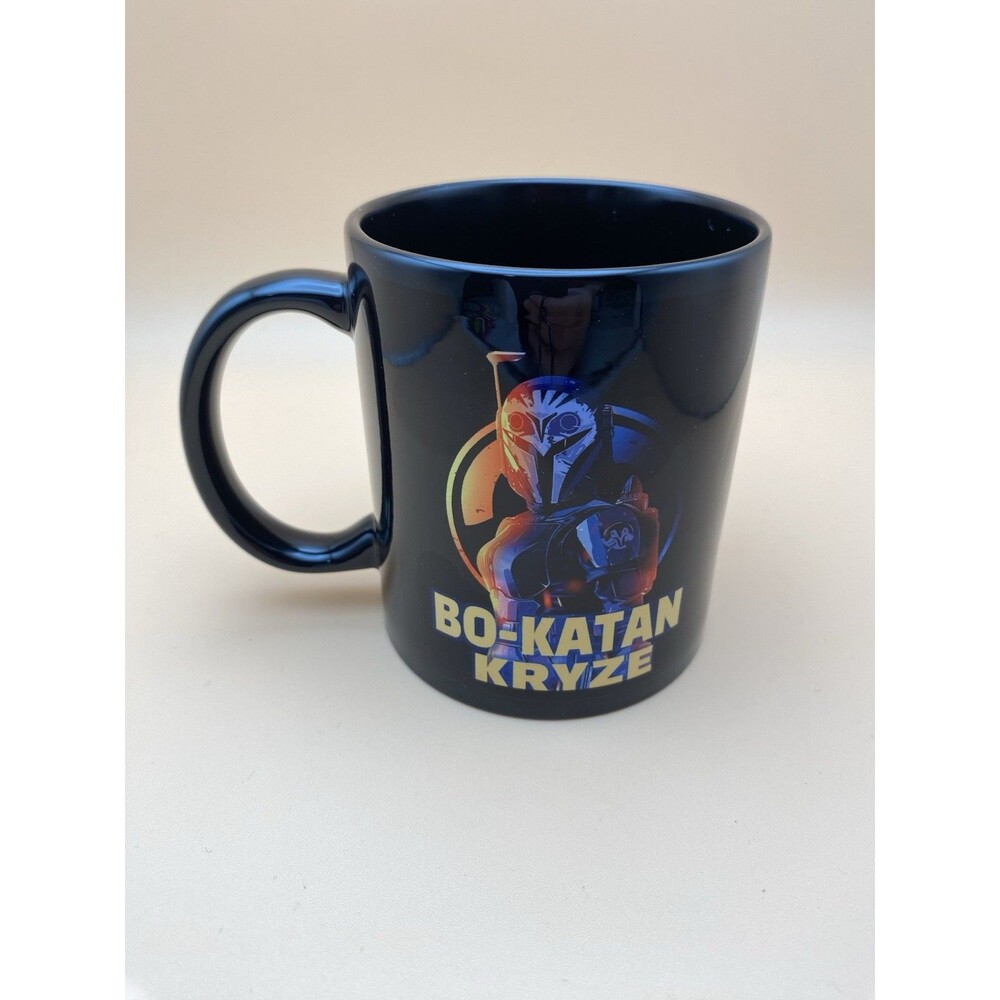 Star Wars Bo-Katan Kryze Coffee Mug 11oz Black Ceramic Mandalorian Nite Owl Cup